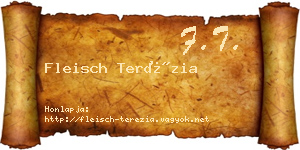 Fleisch Terézia névjegykártya