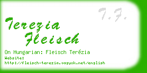 terezia fleisch business card